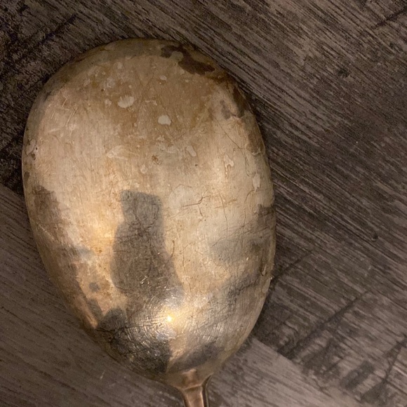 Vintage William Rogers pattern silver plated serving spoon - Picture 6 of 9